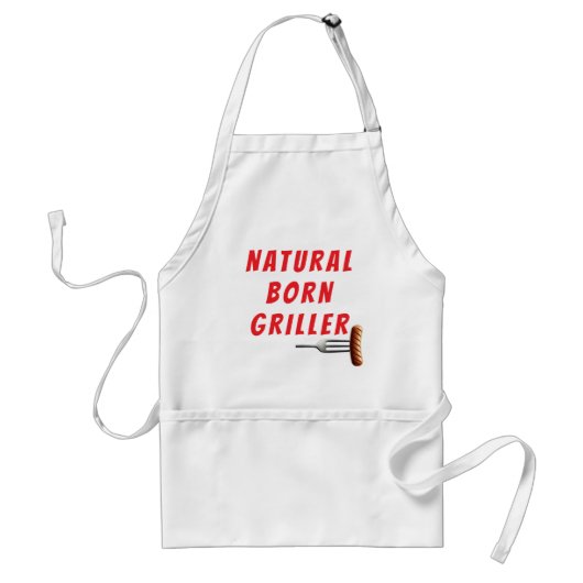 Natural Born Griller Standaard Schort (Voorkant)