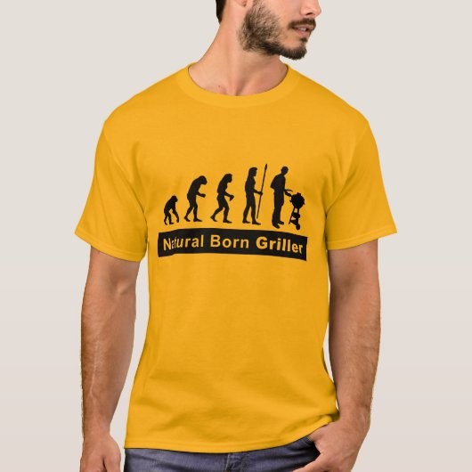 natural born griller t-shirt (Voorkant)