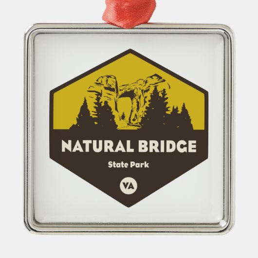 Natural Bridge State Park Metalen Ornament (Voorkant)