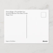 Natural Bridge, Thunder Rock Cove, Oregon Briefkaart (Achterkant)