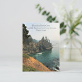Natural Bridge, Thunder Rock Cove, Oregon Briefkaart (Staand voorkant)