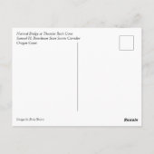 Natural Bridge, Thunder Rock Cove, Oregon Briefkaart (Achterkant)