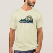 Natural Bridge Virginia State Map T-shirt (Voorkant)