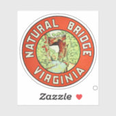 Natural Bridge Virginia - Sticker (Feuille)