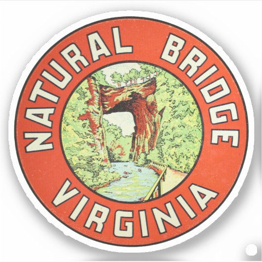 Natural Bridge Virginia - Sticker (Devant)