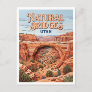 Natural Bridges National Monument Blanding Utah Briefkaart