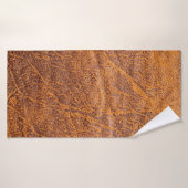 Natural brown leather texturetexture, leather, ski badhanddoek (Badhanddoek)