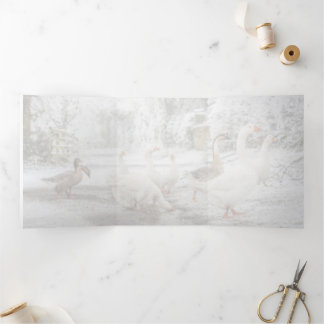 natural Christmas Drieluik Aankondiging