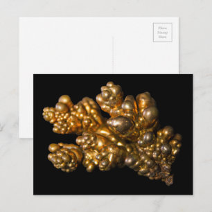 Natural Dendritic Copper Mineral Rock Photography Briefkaart