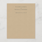 Natural Earth Rustic Woodland Fall Leaves Wedding (Achterkant)