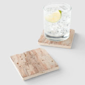 Natural Earth Travertine Onderzetter (Zijkant)