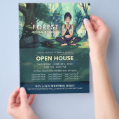 Natural Forest Yoga Fitness Instructor Flyer (Hand)