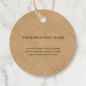 Natural Gourmet Dog Rustic Treat Bedankjes Labels (Achterkant)