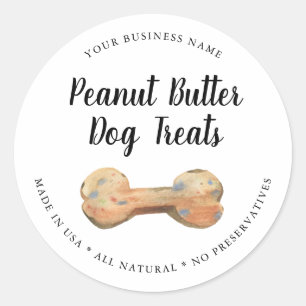 Natural Gourmet Dog Treat Ronde Sticker