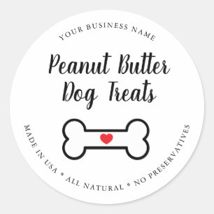 Natural Gourmet Dog Treat Ronde Sticker