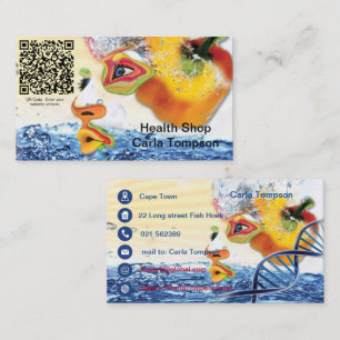 Natural Health shop Business C Carte de visite