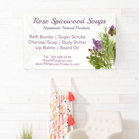 Natural Herb Handmade Craft Fair Booth Spandoek (Insitu)