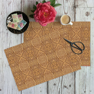 Natural Hessian Jute Plant Fibre Print - Crafting Tissuepapier