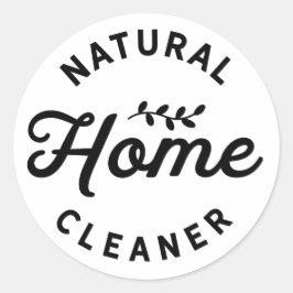 Natural Home Cleaner Etherische olie Label