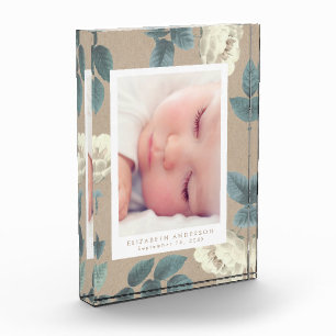 Natural Kraft Rozen  Floral Photo Block Fotoblokken