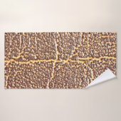 Natural leather book cover texture abstract, aged, (Serviette de bain)