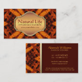 Natural Life Eco Fashion Design Carte de visite (Devant / Derrière)