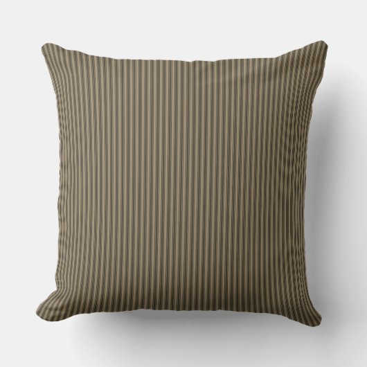 Natural Linen Ticking Stripe Kussen (Voorkant)