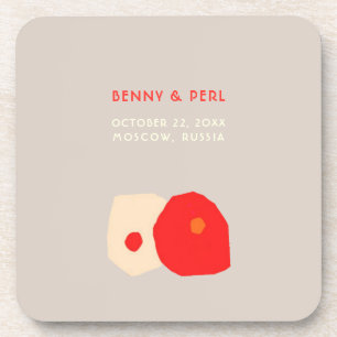 Natural LOVE dessous de verre en plastique dur