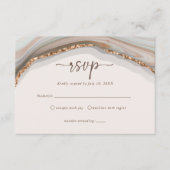 Natural Marble Agate RSVP Enclosure Kaart (Voorkant)