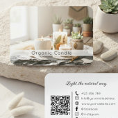 Natural Organic Handmade Candle QR Code  Visitekaartje