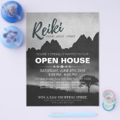 Natural Reiki Master en Yoga instructeur Open Hous Flyer (Enkel)