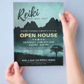 Natural Reiki Master en Yoga instructeur Open Hous Flyer (Hand)