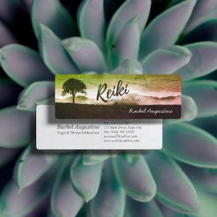 Natural Reiki Master en Yoga Mediation instructeur Mini Visitekaartje