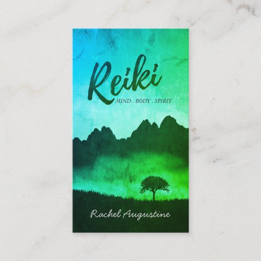 Natural Reiki Master Yoga Mediation instructeur Visitekaartje (Voorkant)