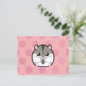 Natural Russian Dwarf Hamster Briefkaart (Staand voorkant)