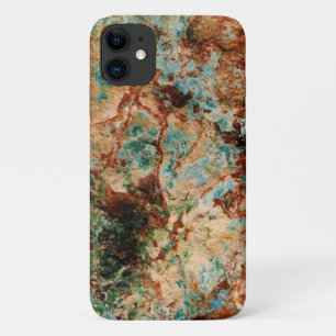 Natural Rust and Turquoise Stone iPhone 11 Hoesje