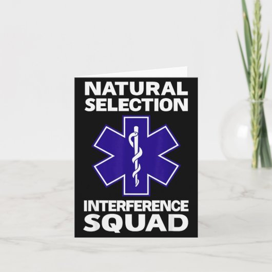 Natural Selection Interference Squad Paramedic Fun Kaart (Voorkant)