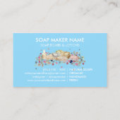 Natural Soaps blauw Visitekaartje (Achterkant)