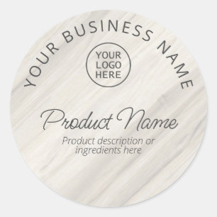 Natural Spa-productlabel Ronde Sticker