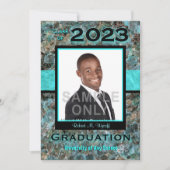 Natural Stone 2023 Afstuderen Photo Invitation Kaart (Voorkant)