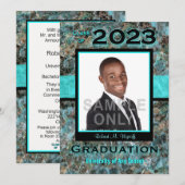 Natural Stone 2023 Afstuderen Photo Invitation Kaart (Voorkant / Achterkant)