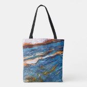 Natural Stone Pattern All-Over-Print Canvas tas (Achterkant)