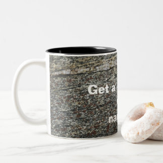 Natural Stone textured Photo mok |Mok met twee ton