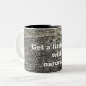 Natural Stone textured Photo mok |Mok met twee ton (Voorkant links)