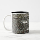 Natural Stone textured Photo mok |Mok met twee ton (Links)