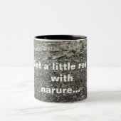 Natural Stone textured Photo mok |Mok met twee ton (Center)
