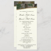 Natural Tree en Leave Camo Wedding Programma (Voorkant / Achterkant)