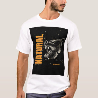 Natural with a bear t-shirt