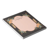 Natural Woodland Floral Personalized Notepad Notitieblok (Schuin)