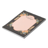 Natural Woodland Floral Personalized Notepad Notitieblok (Gedraaid)